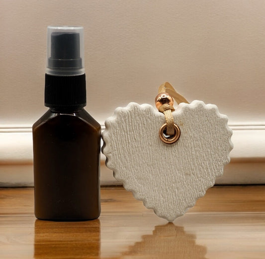 Car Freshener Heart With 30ml Refresher Spray