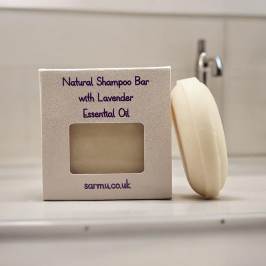 Natural Shampoo Bar with Lavender Essential Oil